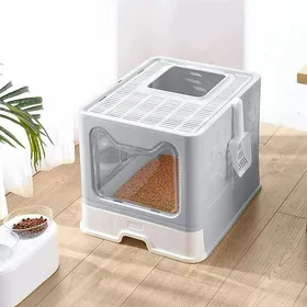 Meilleurs prix pour Bac Litiere Pour Chat Fermée, Maison de Toilette pour Chat Grande Taille, Plateau Amovible, Pelle, Capacité de Charge 15 kg