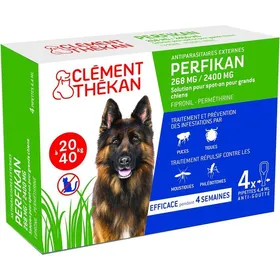 Meilleurs prix pour Perfikan Grands Chiens 268 Mg/ 2400 Mg -Anti-Puces/Tiques/Moustiques/Phlébotomes-Protège Votre Animal JusquÀ 4 Semaines-Fabriqué
