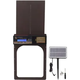 Comparer les prix de Porte de poulailler automatique minuterie à énergie solaire IP45 étanche en aluminium volaille portes automatiques de poulailler V