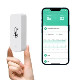 Comparer les prix de Capteur hygromètre thermomètre WiFi moniteur de température et dhumidité sans fil pour la maison