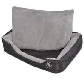 Comparer les prix de Automne/hiverLit pour chiens avec coussin rembourré Taille S Noir - HAuteur:17cm - Grande Taille &FR_996500