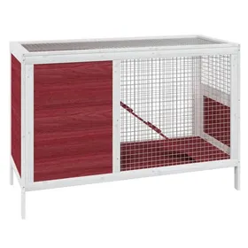 Comparer les prix de Meilleures Poulailler-Abris-Clapier moka 103x44x69,5 cm bois de pin massif SSD8288149