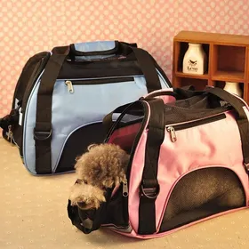 Comparer les prix de Sac De Transport Pour Chien/Chat Oxford Rose Taille M 47*30*24cm-keeper