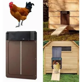 Comparer les prix de Porte de Poulailler Automatique – Capteur de Lumière – Minuterie – Étanche IP44 – Ouverture/Fermeture Automatique