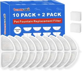 Comparer les prix de Filtre Pour P9 TOMXCUTE Fontaine Chat à Piles,10 Filtres De Rechange Et 2 Éponges Pré-Filtrantes