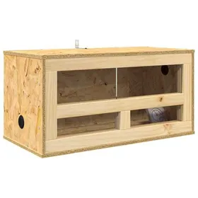 Meilleurs prix pour [8217089]boîte délevage Terrarium Marron 60x30x30 cm OSBPoids:8.6 Kg
