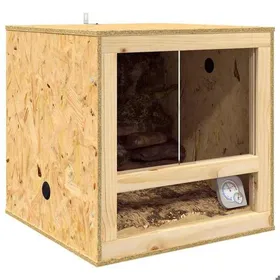 Comparer les prix de [34202]Terrarium Marron 50x50x50 cm OSBPoids:13.6 Kg