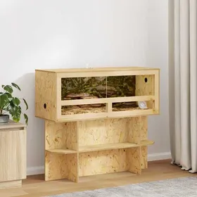 Comparer les prix de Marron Terrarium Durable - Résistant aux rayures - Marron 100 x 40 x 40 cm OSB A2754