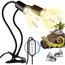 Comparer les prix de Lampe terrarium E27 UVA UVB 25W 50W ampoule chauffante reptiles avec minuterie pratique