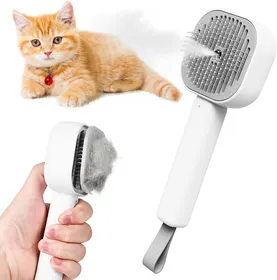 Comparer les prix de Brosse Chat Vapeur 5 en 1 Brosse pour Chat Autonettoyante Brosse Vapeur Chat Antistatique Peigne de Massage Spray Brosse