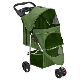 Meilleurs prix pour SALE 2025Chariot à Vélo VIDAXL - Poussette pour chien pliante Vert 80x46x98 cm Tissu Oxford chill152560