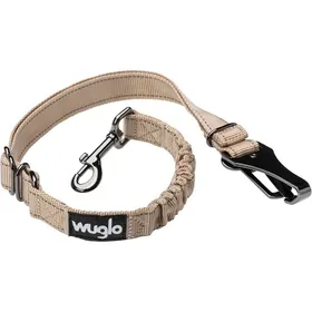 Comparer les prix de Ceinture de Sécurité pour Chien de 30 à 95 cm - Harnais de Voiture Siège Auto Enfant - Système Verrouillage Boucle - Laisse (Beige)