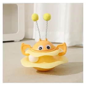 Comparer les prix de Jouet pour chat indestructible - Phoesky - Abeille - Auto-amusant - Rotatif - 25x20x20 cm - Jaune