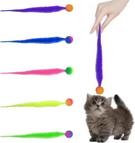 Comparer les prix de Lot de 5 Balle Jouet Chat Interieur Longue Queue Jouet Interactif pour ChatJouet Chat Interactif Magique Balle Chat