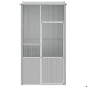 Meilleurs prix pour Volière pour Canaries Perroquet MVS - Cage à oiseaux gris 115x78x200 cm acier galvanisé - shop38734834