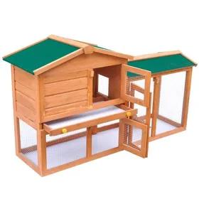 Comparer les prix de Bon plan Clapier Lapins Petit enclos - JILI HOT - Clapier large dextérieur - pour petits animaux de compagnie Bois - Pour Jardin