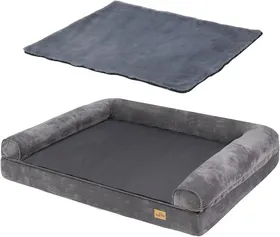 Meilleurs prix pour Panier Chien Taille Grande: Coussin Pour Grand Chien Déhoussable Lit Lavable En Peluche Pour Chiens Canape Orthopétique Avec Rebord