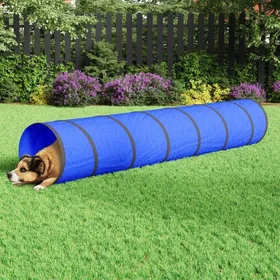 Comparer les prix de Tunnel pour chien - vidaXL - Bleu - Polyester - Ø 50x300 cm