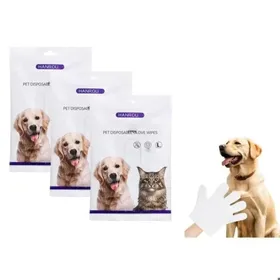 Meilleurs prix pour Glants de Nettoyage animaux de Compagnie 18 pcs Gants Bain à Chiens épaissis en Toute sécurité lingettes Mul LINGETTE POUR ANIMAL