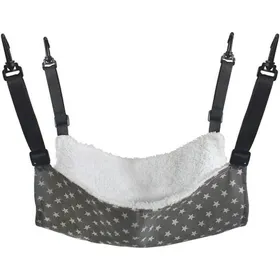 Meilleurs prix pour Hamac chaud pour chat lit suspendu respirant en peluche pour chat accessoires avec sangles réglables-S-106 x 106 pouces (L x l)