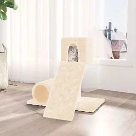 Comparer les prix de Solde - Mobilier Arbre à chat avec griffoir en sisal Crème 59 cm DECO JA7390484