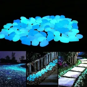 Comparer les prix de 100 pcs pierres lumineuses extérieures jardin allées aquarium brillent dans le noir Label