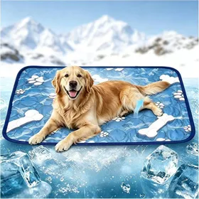 Meilleurs prix pour Tapis Rafraî Chissant pour Chats Chiens 100X70CMCouverture Chien Non ToxiqueAntidérapantPliableLavableAdapté SolCanapé Panier