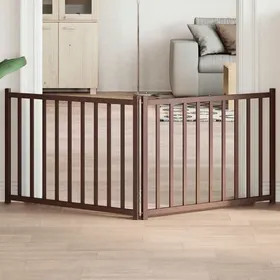 Comparer les prix de vidaXL Barrière pour chien pliable 2 panneaux 160 cm bois sapin massif barrière de sécurité pour animaux de compagnie 352296