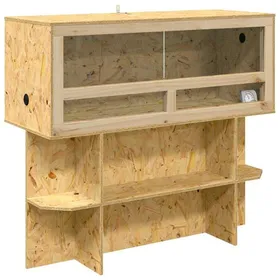 Meilleurs prix pour Vidaxl Terrarium Marron 100 X 40 X 90 Cm Osb