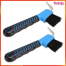 Comparer les prix de Brosse à sabot de cheval - AKOZON - kit 2 pièces - 2 en 1 - crochet acier - poignée caoutchouc