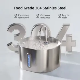 Meilleurs prix pour Fontaine à eau pour chat en acier inoxydable - Phoesky - 22 L - Silencieuse - Circulation automatique