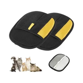 Comparer les prix de Gants pour enlever les poils danimaux gants pour enlever les poils de chat 2 pièces gants antist