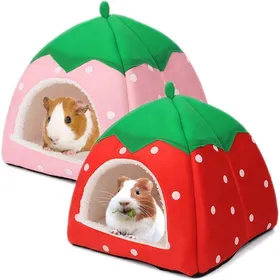 Meilleurs prix pour ®RisingFF Nid pour cochon dInde lot de 2 accessoires pour cage nid douillet