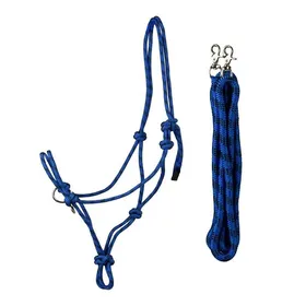 Meilleurs prix pour Ensemble licol et longe éthologique pour cheval de Compétition Horka - royal blue - Bleu - XFull