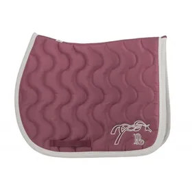 Comparer les prix de Tapis de selle Classique Magenta et Blanc - PENELOPE COLLECTION
