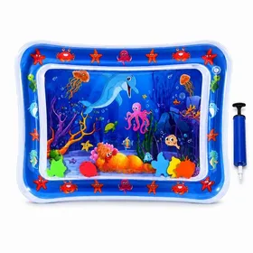 Comparer les prix de Tapis deau sensoriel pour chats (Tapis de jeu avec poissons mobiles) Jouet pour chat en PVC anti 69 x 50 x 8 cm