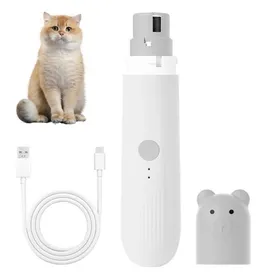 Comparer les prix de Lime à Griffes pour Animal Lime à Ongles pour Chien et Chat Silencieux Coupe-Ongles Electrique avec 2 Modes et LED (grey)