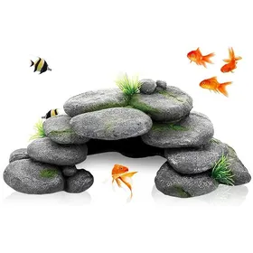 Comparer les prix de Grotte pierres tortues accessoires en résine décoration pour terrarium reptiles cachette décoration pour tortues axolotl crevettes
