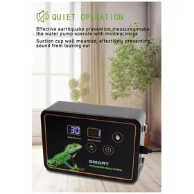 Comparer les prix de Nouveau Système Pulvérisation Intelligent pour Reptiles Brumisateur Humidificateur pour Terrarium Minuterie Électronique Kit