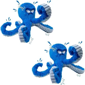 Meilleurs prix pour Jouets Robustes à mâcher pour Chien de Grande Taille pour Les Garder occupésJouet couineur interactif pour Chien(Pieuvre Bleue 2p)
