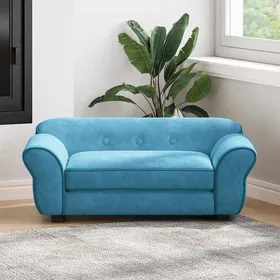 Comparer les prix de Canapé pour chien - vidaXL - Turquoise - Peluche - 72x45x30 cm
