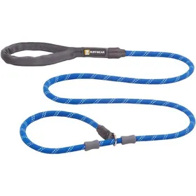 Comparer les prix de Laisse et Collier pour Chien RUFFWEAR Just-a-Cinch 2 en 1 - Anti-nœuds et Robuste - Bleu Piscine