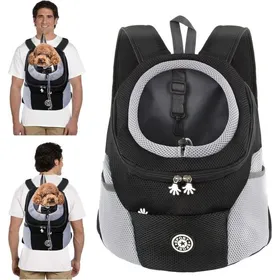 Comparer les prix de Sac à Dos Transport Chien Respirant Taille L Noir - Réglable Fond Étanche Pliable