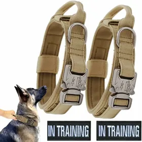 Comparer les prix de 2 Colliers Tactiques pour Chien avec Velcro Rflchissants Collier de Dressage Rglable pour Chiens Moyens et Grands YYV