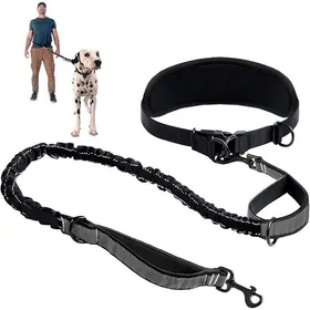 Meilleurs prix pour Dog Leash Canicross Dog Leash Hands-Free Dog Leash Waist-Worn Dog Leash Adjustable Belt ANIMAL HARNESS