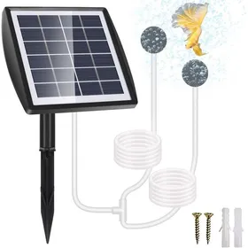 Comparer les prix de Aérateur solaire pour bassin - LUSKYKA® - Pompe à oxygène solaire 2W - Batterie 2200mAh - Mode intermittent et continu