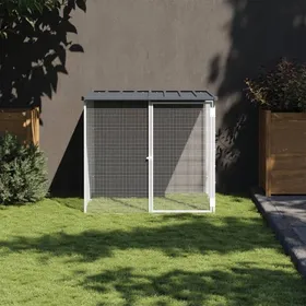 Comparer les prix de Clapier - Poulailler - avec toit - anthracite - 103x98x90 cm - Acier galvanisé SS00146336