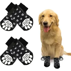 Meilleurs prix pour Chaussettes Antidérapantes pour Chien et Chat Réglables et Protectrices Convient Petits et Grands Animaux 2 Paires S Noir