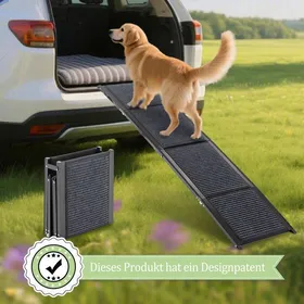 Meilleurs prix pour Rampe pliable pour chiens 170x44 cm antidérapante charge maximale 110 kg convient pour voiture et canapé - THANADDO
