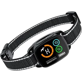 Meilleurs prix pour Collier anti-aboiement chien modes son/vibration détection intelligente rechargeable étanche IP67 toutes tailles (noir)